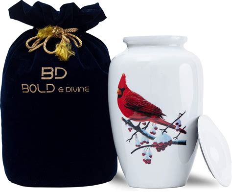 Amazon Bold Divine Adult Urn Red Cardinal Bird Cremation Urn