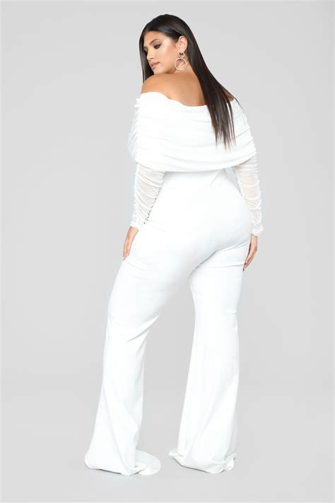 Plus Size Fashion Nova Plus Size Fashion White Jumpsuit