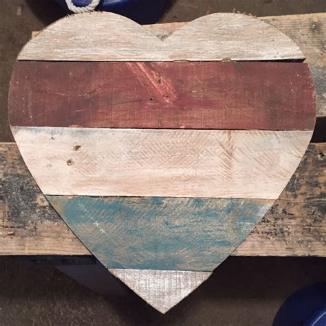 Rustic Wooden Heart Rustic Heart Painted Heart Wooden Heart Wooden