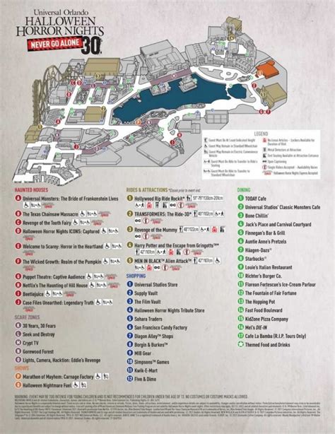 Universal Halloween Horror Nights 2023 Map 2023 New Eventual Finest