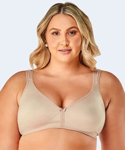 Sutiã Moldado Duplo sem Bojo Alça Reforçada Plus Size VI LINGERIE Sutiã Moldado Duplo sem