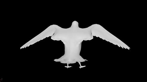 Low Poly Pigeon 3d Model Turbosquid 2060593