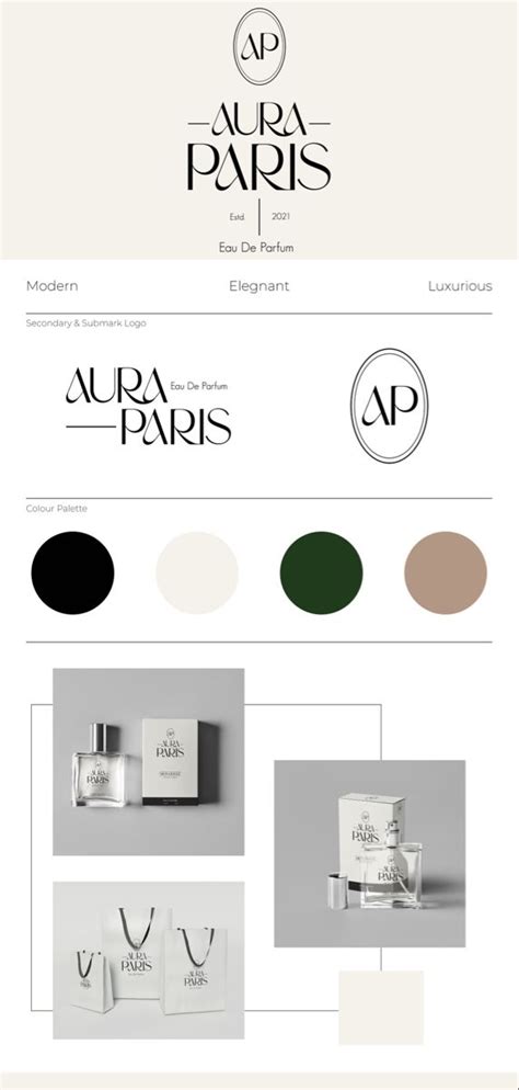aura paris perfume branding emballage de parfum conception de marque