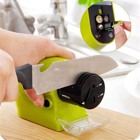 Точилка для ножей на батарейках Motorized Knife Sharpener, Ножеточка ...