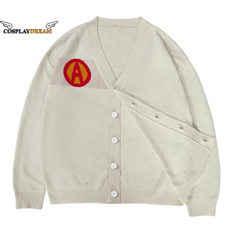 The Fantastic Mr Fox Cosplay Ash Costume Fox Son White Cardigan Sweater