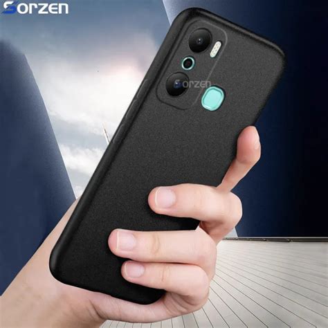 สำหรบ Infinix Hot Play ปลอกบางซลโคนออนนมกนกระแทกฝาหลงเคสโทรศพท Lazada co th