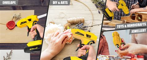 Amazon Hot Glue Gun Cordless Craft Glue Guns Compatible With Dewalt V Lithium Ion