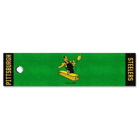 Officially Licensed Nfl Pittsburgh Steelers Putting Green Mat W Logo