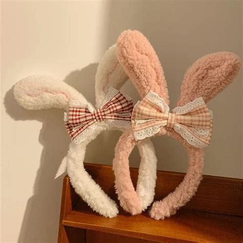 Jual TownShell Bunny Fluffy Korean Head Band Bando Korea Kelinci