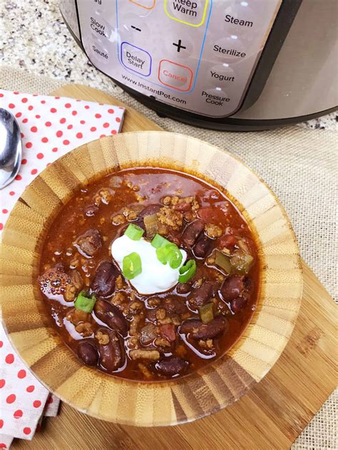 Instant Pot Chili With Ground Beef Recipe | Teaspoon Of Goodness