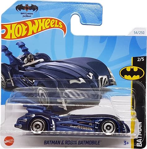 Amazon Hot Wheels Batman Robin Batmobile Batman Htd Short Card Dc Dark