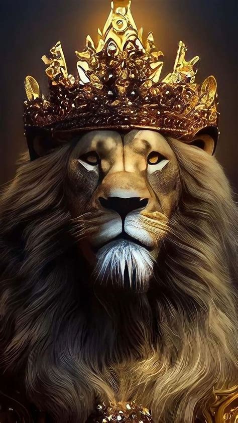 Lion With Crown Hd Wallpaper 4k - Infoupdate.org