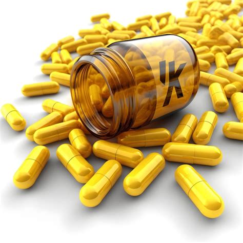 Premium Photo A Bottle Of Pills With The Letter K On It