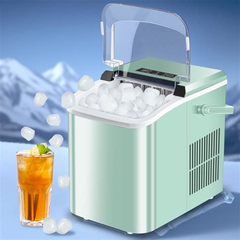 Ice Makers Countertop, Portable Ice Machine with Carry Handle, 2 Sizes