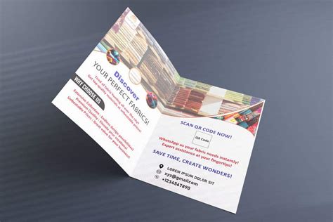 entry   hasnainmoawia  pamphlet design  fabric business