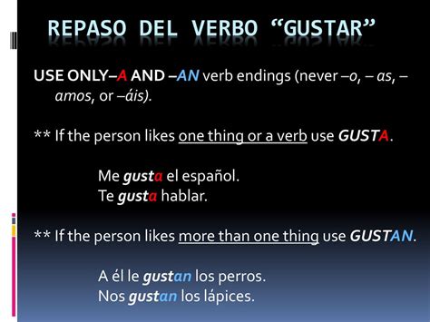 Repaso Del Verbo Gustar” Ppt Descargar