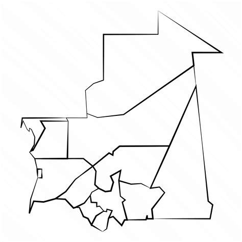 Hand Drawn Mauritania Map Illustration 25841840 Vector Art at Vecteezy