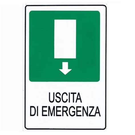 CARTELLO USCITA DI EMERGENZA SOTTOSTANTE Forniture Aziendali Uni3