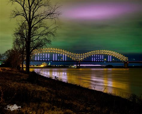 Memphis Skyline With Bridge