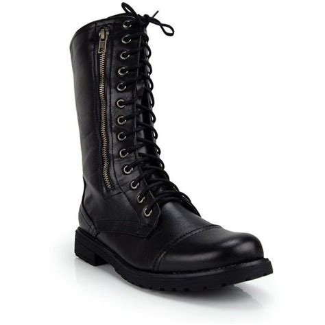 Chloe Black Military Inspired Lace Up Mid Calf Combat Boot 32 Liked