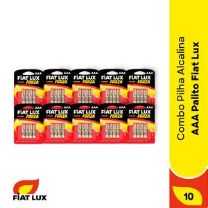 Pilha Alcalina Aaa Palito Fiat Lux 40 Unidades Leroy Merlin