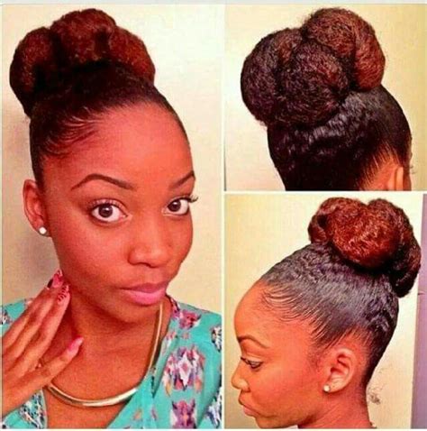 Chignon Plaqué Beautiful Natural Hair Natural Hair Inspiration
