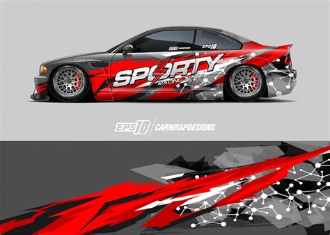 Premium Vector | Race car wrap designs