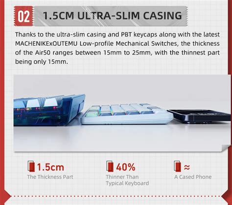 Low Profile Mechanical Keyboard Hot Swappable Rgb