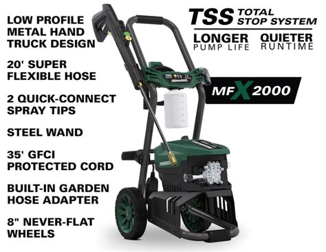 2000 Psi 17 Gpm 13 Amp Corded Electric Pressure Washer Masterforce® Kitchen Appliancesauto