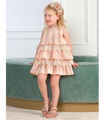 Vestido Encajes Nude Abel Lula Travesuras Moda Infantil