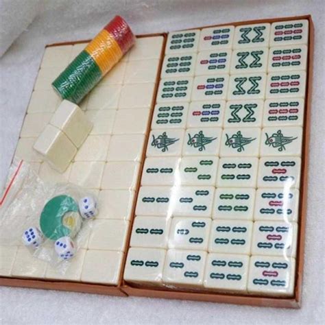 Mahjong set color Ivory Mahjong With Number | Lazada PH