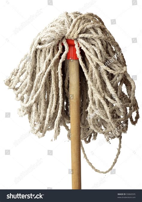 Old Mop Isolated On White Background Stock Photo 55860595 Shutterstock