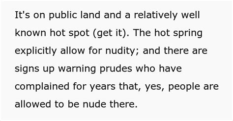 Nude Hot Spring Guy Is Shocked After Woman Tells Him To Wear Clothes Because She Brought Her