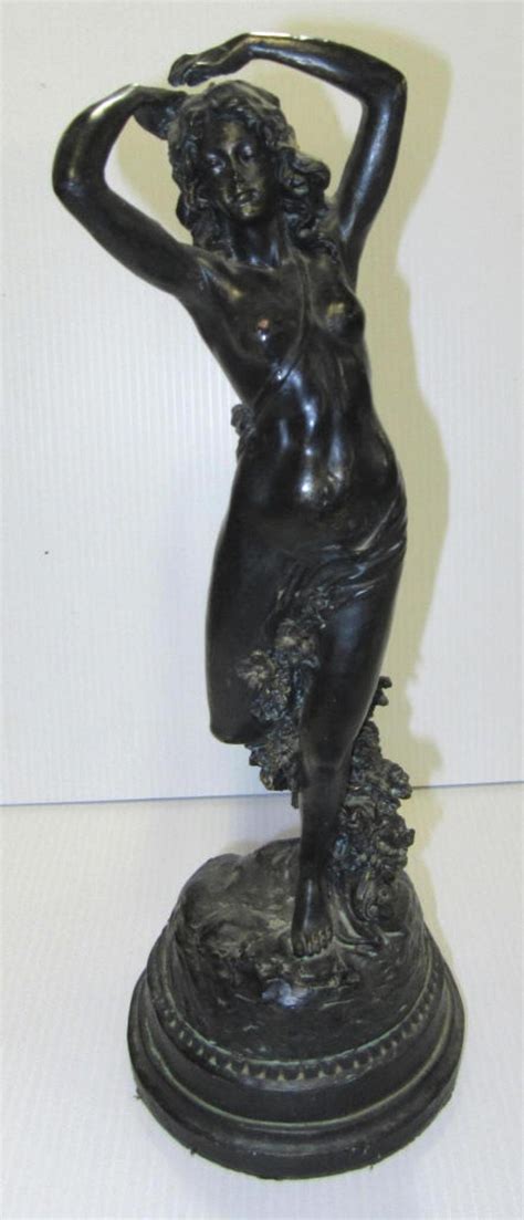 Bid Now Vintage Bronze Naked Lady Figure January 6 0123 9 00 AM PST