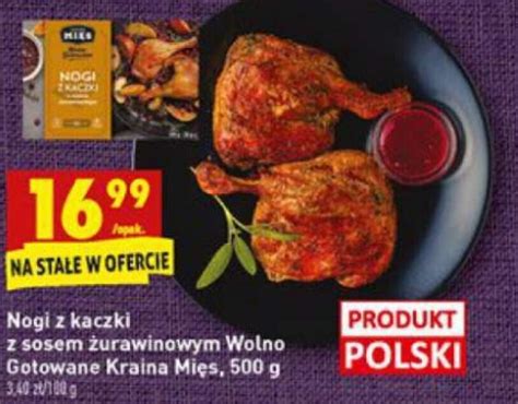 Promocja Noga Z Kaczki Z Sosem Urawinowym Wolno Gotowane Kraina Mi S