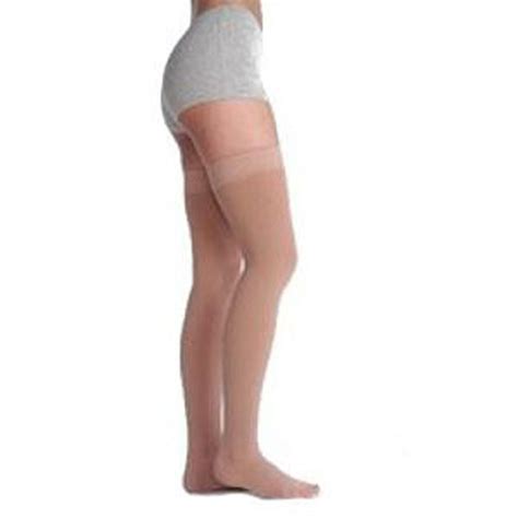 Juzo Soft Opaque Thigh High Extra Firm Compression Stockings With Silicon Border Size 1 Pair