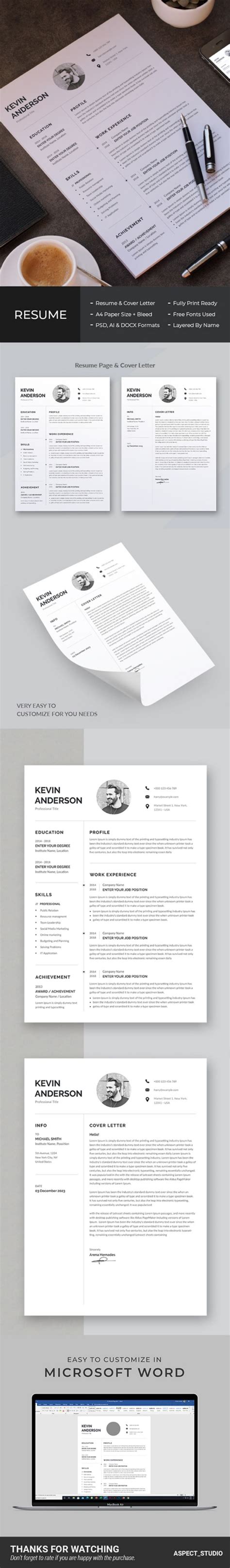 Kevin Anderson Resume Template In 2024 Resume Template Templates