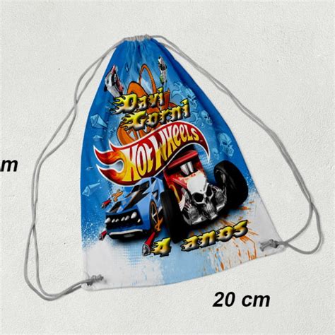 Mochilinha Aniversario Festa Hot Wheels Elo7 Produtos Especiais