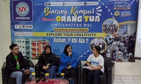 Bincang Kreatif Bareng Orang Tua Ala Universitas BSI Kampus Margonda