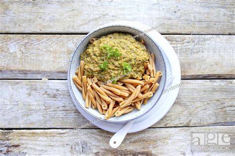 Chickpea Noodles With Vegetable Sauce Stock Photo Picture And Royalty