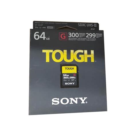 Sony 64GB SF-G series TOUGH UHS-II SDXC Memory Card (SF-G64T) - 300MB/s ...