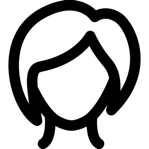 Woman Curved Lineal Icon