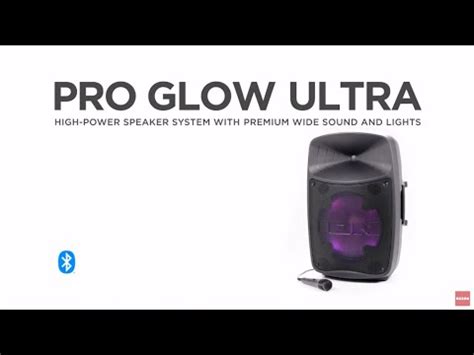 Ion Audio Pro Glow Ultra High Power Bluetooth Speaker System With