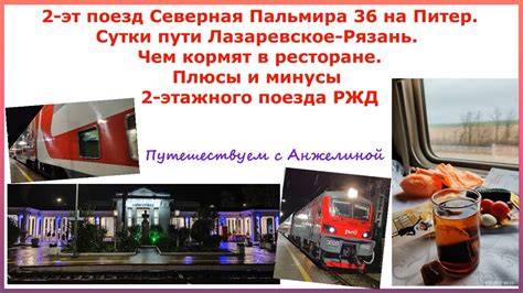 2-эт поезд Северная Пальмира 36 на Питер. Сутки пути Лазаревское-Рязань ...