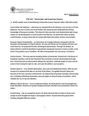 His T Darwinism And American Society Worksheet Doc College