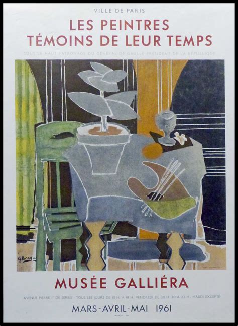 Georges BRAQUE original lithography Les peintres témoins de leur