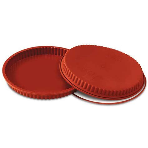 Silikomart Sft Flan Mold H Silicone Red