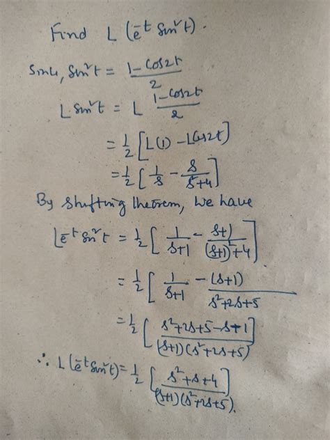 What is the Laplace transform of cos ωt ϕ Quora