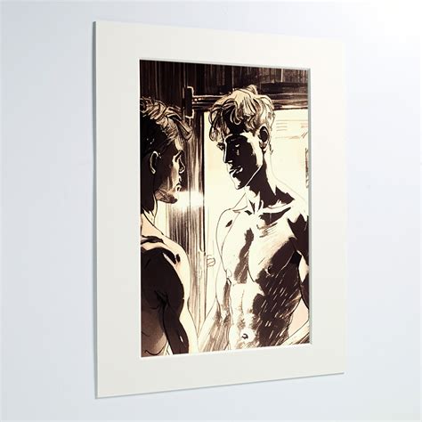 Original Gay AI Art Fine Art Print With Thick 2mm Window Celebrating The Male Form LGBTQ