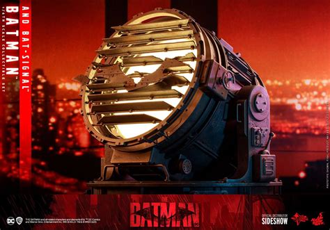 The Batman Hot Toys Figure Features Light Up Bat Signal
